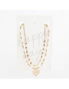 Collar Golden Hearts | Venta mayorista – Infinita