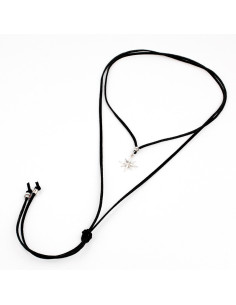 Collar de Gamuza Silver Star