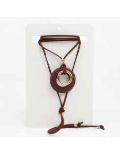 Collar de Gamuza Textured Wheel