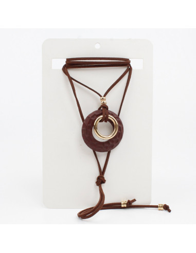 Collar de Gamuza Textured Wheel