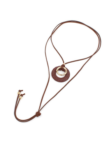 Collar de Gamuza Textured Wheel