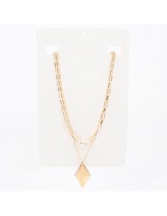 Collar de Cadenas Golden Diamond