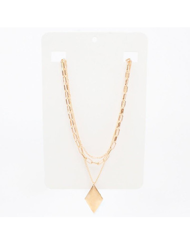 Collar de Cadenas Golden Diamond
