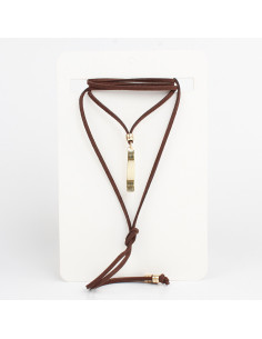 Collar de Gamuza Gold Wave