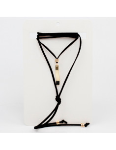 Collar de Gamuza Gold Wave