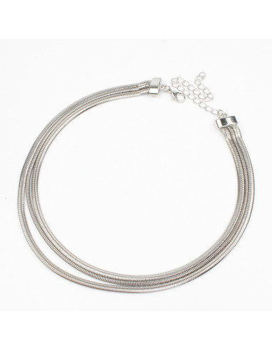 Collar de Cadenas Essential Silver