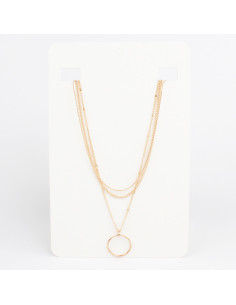 Collar de Cadenas Circle Gold