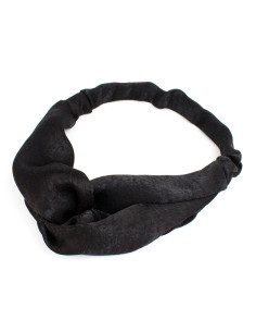 Turbante Seda Bright Black