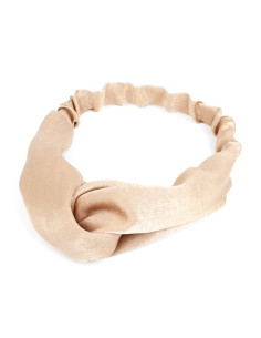 Turbante Seda Textured Camel