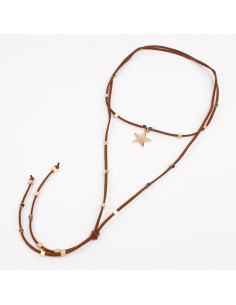 Collar de Gamuza Star Cubes