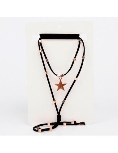 Collar de Gamuza Star Cubes
