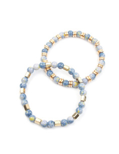 Set de Pulseras Marbled Colors