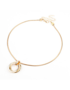Collar de Cadenas New Gold Circles