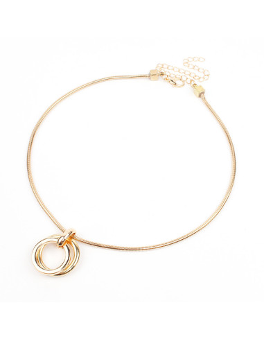 Collar de Cadenas New Gold Circles