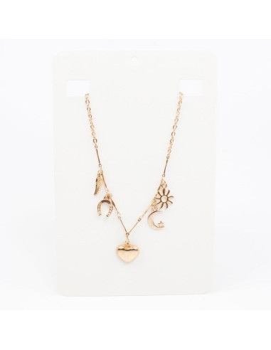 Collar Multicharms Cute Golden