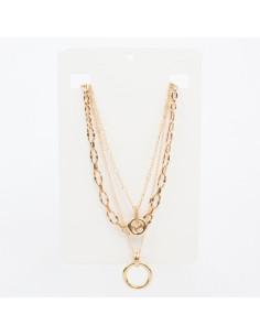 Collar de Cadenas Golden Rings