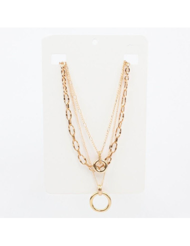 Collar de Cadenas Golden Rings