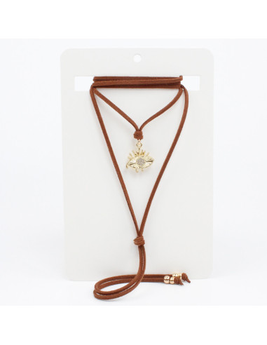 Collar de Gamuza Golden Look