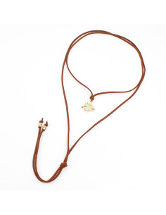 Collar de Gamuza Golden Look