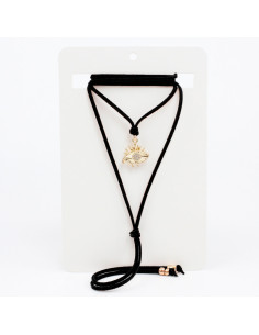 Collar de Gamuza Golden Look