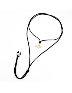 Collar de Gamuza Golden Look