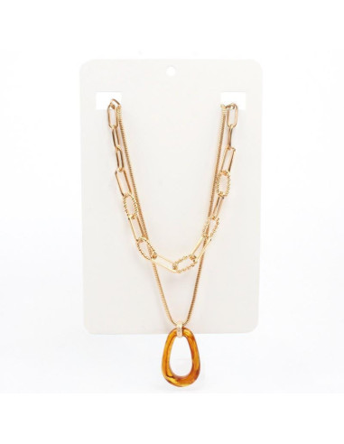 Collar de Cadenas Caramel Oval