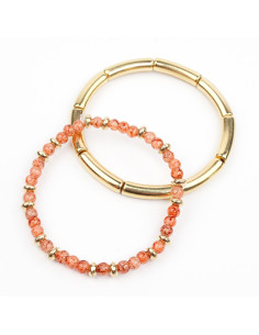 Set de Pulseras Gold Tiny Beads