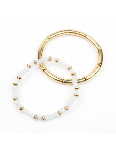 Set de Pulseras Gold Tiny Beads