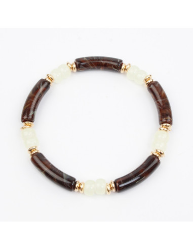 Pulsera Elástica Marbled Cristal