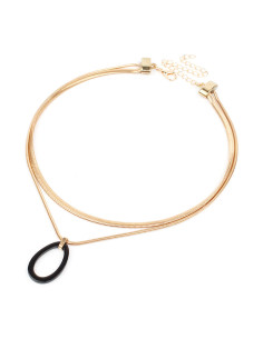 Collar de Cadenas Black Oval