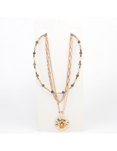 Collar Combinado Gold Flower