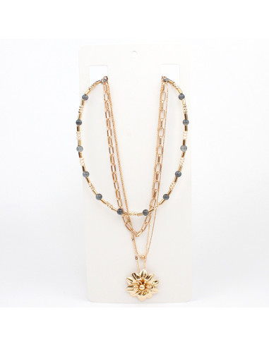 Collar Combinado Gold Flower