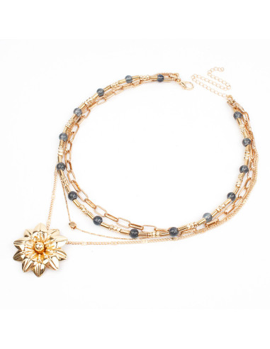 Collar Combinado Gold Flower