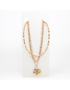 Collar Combinado Gold Flower