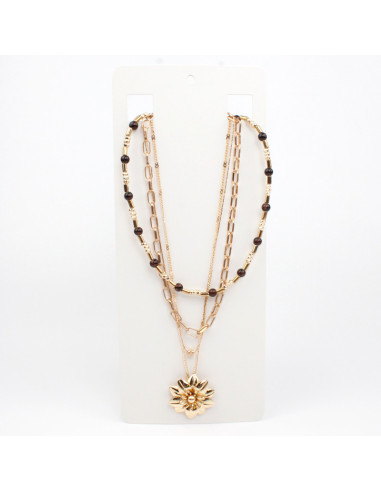 Collar Combinado Gold Flower
