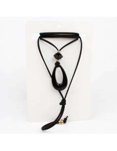 Collar de Gamuza Acrylic