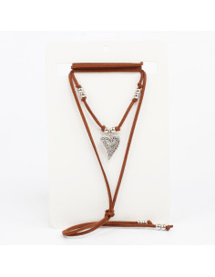 Collar de Gamuza Boho Heart