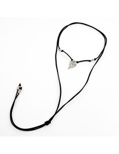 Collar de Gamuza Boho Heart