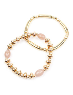 Set de Pulseras Beads Gold