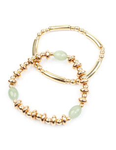Set de Pulseras Beads Gold