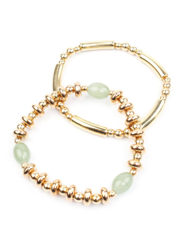 Set de Pulseras Beads Gold