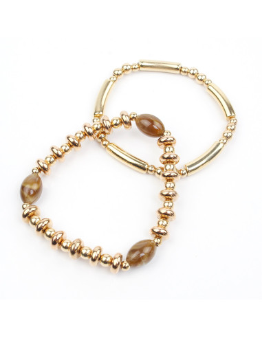 Set de Pulseras Beads Gold