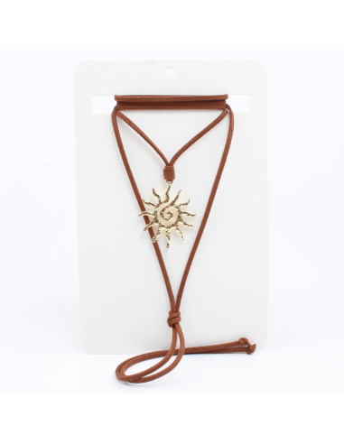 Collar de Gamuza Golden Sun
