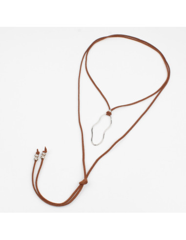 Collar de Gamuza Silver Fine Organic