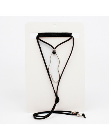 Collar de Gamuza Silver Fine Organic