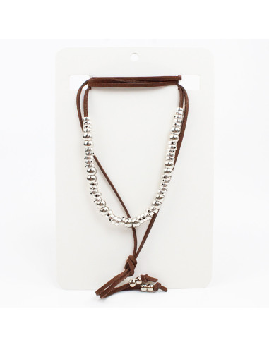 Collar de Gamuza Threaded