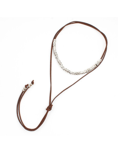 Collar de Gamuza Threaded