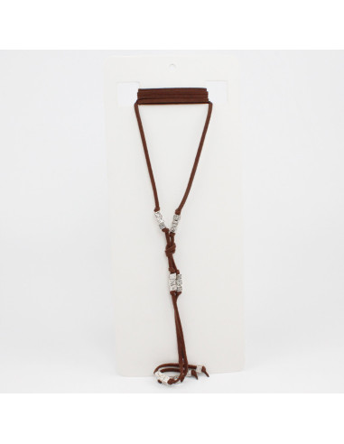 Collar Corbatero de Gamuza Tiny Runes