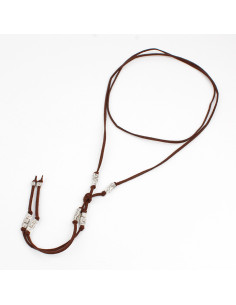 Collar Corbatero de Gamuza Tiny Runes