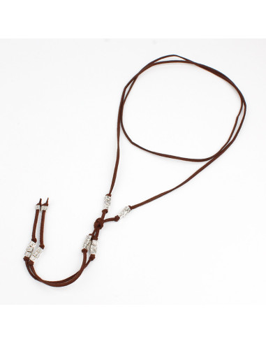 Collar Corbatero de Gamuza Tiny Runes